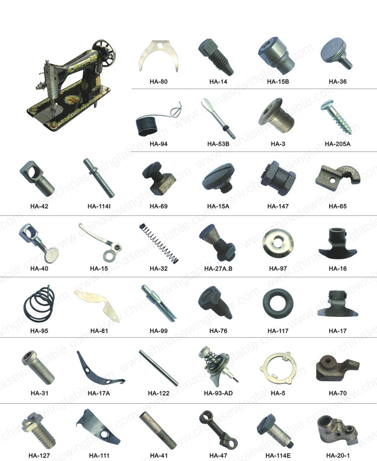 Domestic Household sewing machine parts Piezas de máquinas de coser domésticas