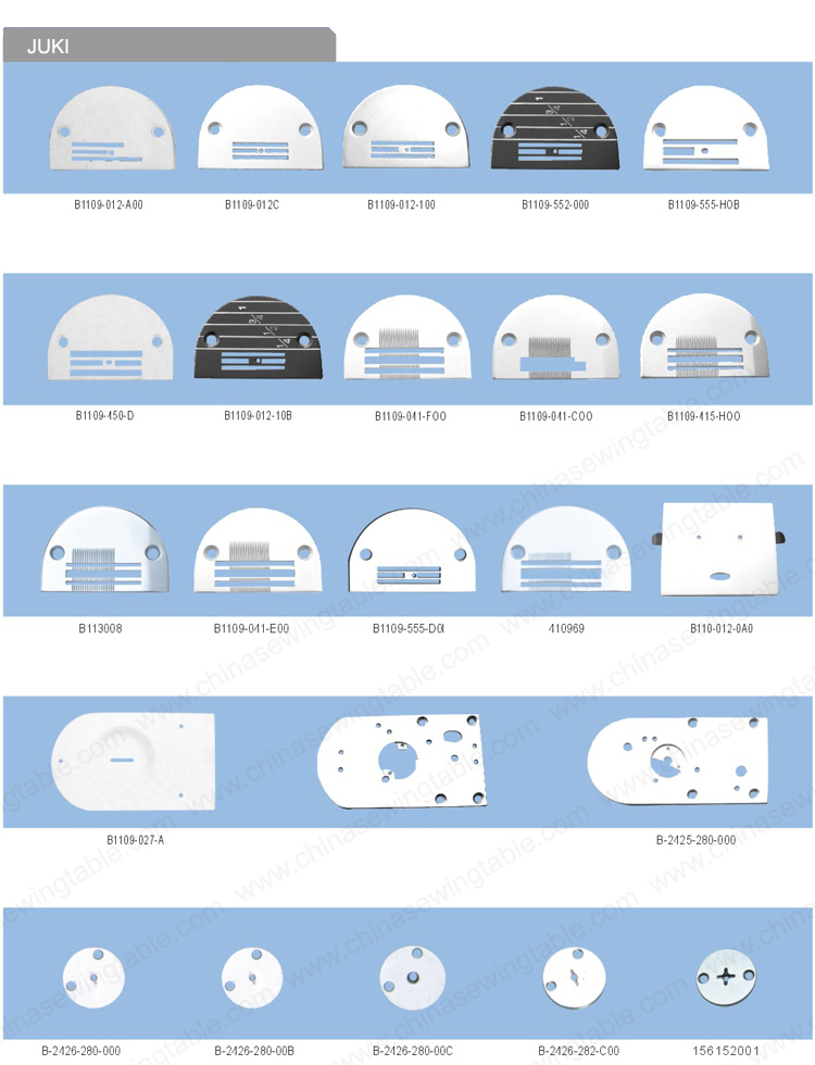 JUKI Needle Plate for Sewing machine JUKI Placa de aguja de máquina de coser