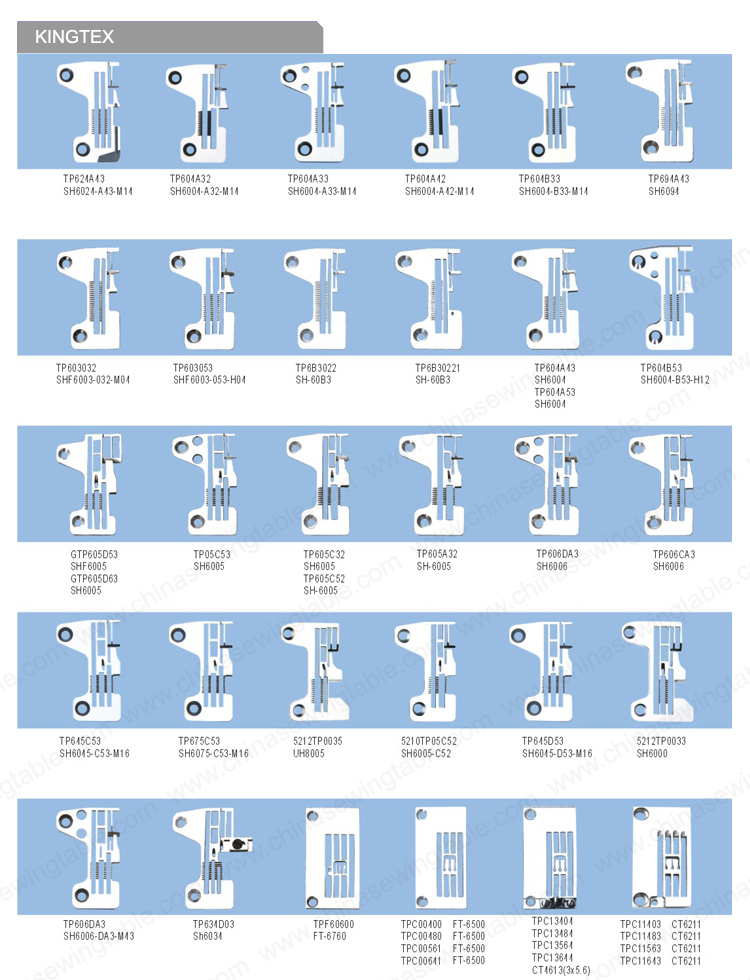 KINGTEX Needle Plate for Sewing machine KINGTEX Placa de aguja de máquina de coser