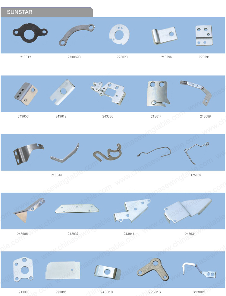 SUNSTAR Needle Plate for Sewing machine SUNSTAR Placa de aguja de máquina de coser
