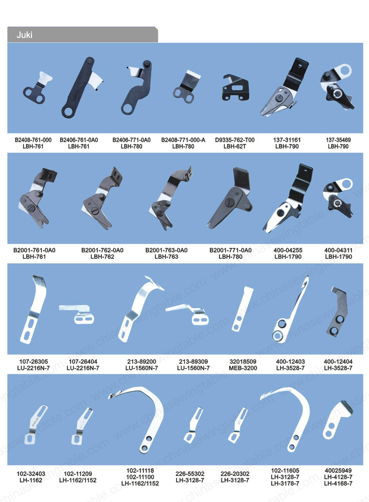 JUKI Sewing machine Knives Cuchillos de maquina de coser