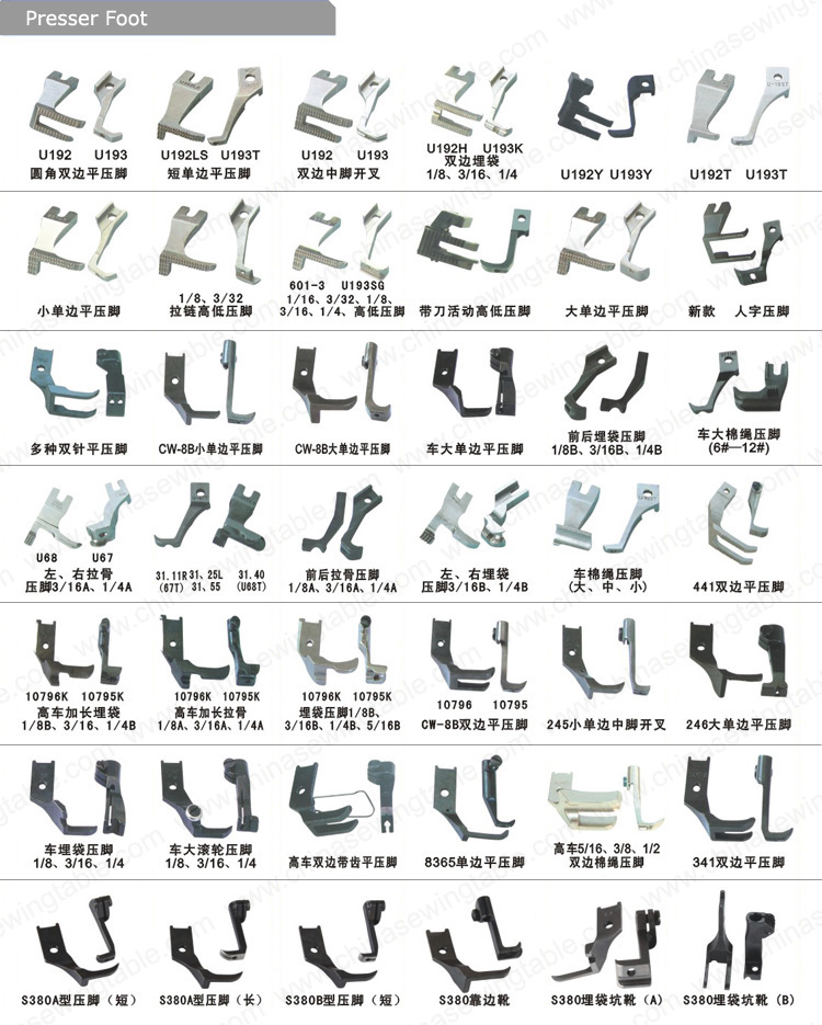 Presser Foot for Sewing machine Prensatelas de máquina de coser